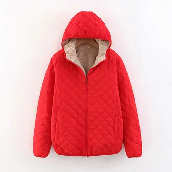 Женская Зимняя Теплая Куртка, Короткое Пальто, Однотонная Хлопчатобумажная Куртка