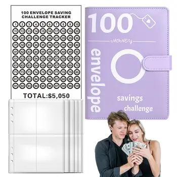 Набор для вручения конвертов на 100 дней, набор для вручения конвертов ручной работы с денежными конвертами, 100 конвертов для экономии, простой и