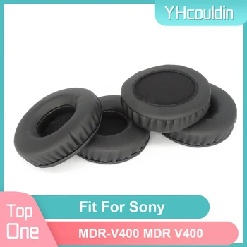 Амбушюры для Sony MDR-V400 MDR V400, вкладыши для наушников, мягкие подушечки из искусственной кожи, поролоновые амбушюры, черные