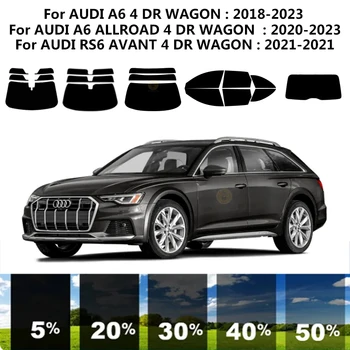 Предварительно Обработанная нанокерамика car UV Window Tint Kit Автомобильная Пленка Для Окон AUDI A6 ALLROAD 4 DR WAGON 2020-2023