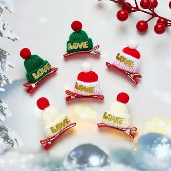 Рождественская шляпка с блестками, Заколка для волос, Прекрасный Санта Клаус, Любовь детей, Рождественская Заколка для волос, Корейские аксессуары для волос, Детская ткань
