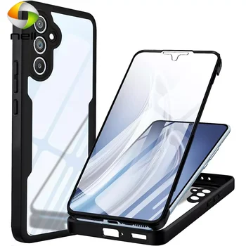 360 Прозрачный Чехол для Samsung Galaxy A54 5G A34 5G A24 4G A14 4G 5G A04 A72 A22 A32 4G 5G Противоударный Чехол для телефона с полной защитой