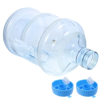 Кувшин для воды объемом 5 галлонов Пластиковая Заводная крышка Многоразовая Бутылка для воды Ведро для хранения воды с 2 Крышками 5-Литровый Контейнер для воды для кемпинга