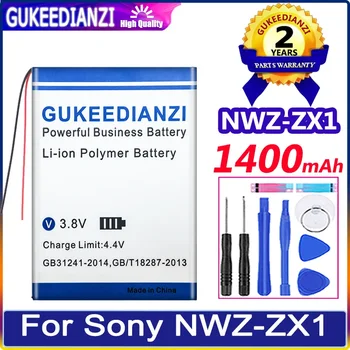 Аккумулятор GUKEEDIANZI 1400 мАч для Sony для Walkman NWZ-ZX1 Digital Bateria