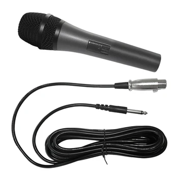 Динамический микрофон С переключателем включения и выключения Проводной Караоке микрофон для исполнения вокальной музыки