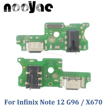 Для Infinix Note 12 G96 X670 USB Док-станция Зарядное Устройство Порт Штекер Аудиоразъем Для наушников Микрофон Гибкий Кабель Зарядная Плата