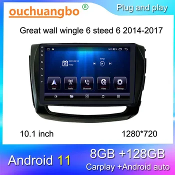 Автомобильный радиомагнитофон Ouchuangbo для 10,1-дюймового GWM great wall wingle 6 steed 6 2014-2017 стерео мультимедиа gps навигационные носители
