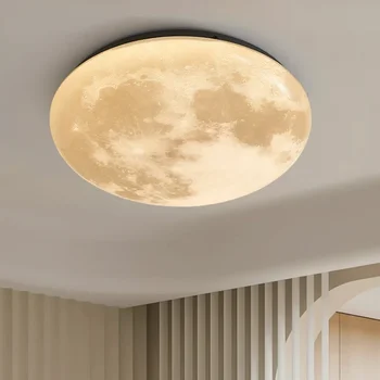 Скандинавский Дизайнер Креативного Декора Потолочные Светильники для Детской Спальни Гостиной Earth Moon LED Lustre Бытовая техника