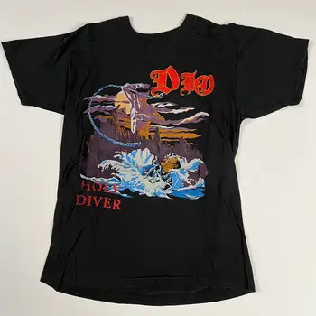 Винтажная рубашка 1984 года Dio с длинными рукавами средней длины Holy Diver