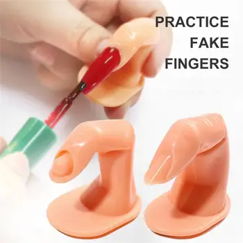 Практикующая пластику модель искусственного маникюра на пальцах, Дисплей инструментов для пальцев, Регулируемый Акриловый маникюр, Инструменты для ногтей для обучения