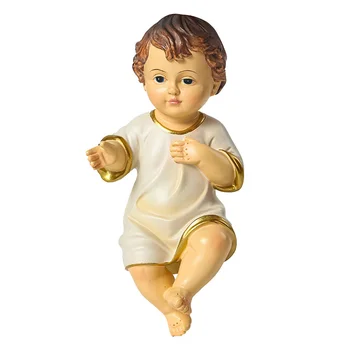 Религиозный Орнамент для Святого Ребенка, Мини-куклы для Святого Ребенка, украшения из смолы, украшения для уличного стола, Статуэтка Статуи Иисуса, Фигурка