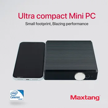 Безвентиляторный мини-ПК Maxtang Intel Celeron J1900 J1800 с тонким корпусом, самый дешевый мультимедийный игровой компьютер DDR3 RAM MSATA SSD HDMI