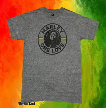 Новая мужская Серая Винтажная футболка Rasta 1977 года Bob Marley One Love Rasta