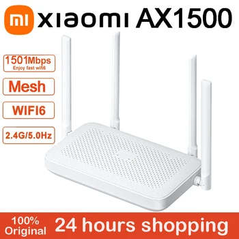 Xiaomi AX1500 wifi6 Маршрутизатор 1501 Мбит/с 2,4 Г/5 ГГц Двухдиапазонный Маршрутизатор Гигабитный Ethernet Порт Передачи данных OFDMA Сетевая сеть