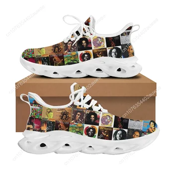 Спортивная обувь Bob Marley Reggae Rasta Rock Music Мужская Женская Подростковая Детская Кроссовки На заказ Высококачественная парная обувь