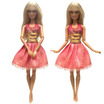 NK Official 1 шт. Модное кружевное платье, праздничная одежда, юбка, Современная одежда для куклы Барби, Аксессуары, игрушки