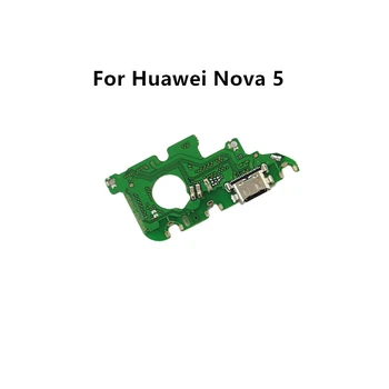 для Huawei Nova 5 USB Порт Зарядного Устройства Разъем Док-станции Печатная Плата Ленточный Гибкий Кабель Замена Компонента Порта Зарядки Запасной P