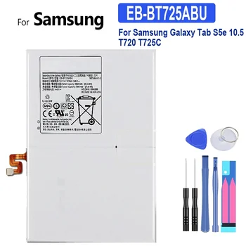 Аккумулятор EB-BT725ABU для Samsung Galaxy Tab S5e 10.5 T720 T725C Tablet Batteria, 7040 мАч