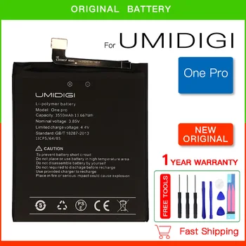 100% Оригинальный аккумулятор мобильного телефона для Umi Umidigi One Pro Battery 3250mAh Сменный аккумулятор Bateria + бесплатные инструменты