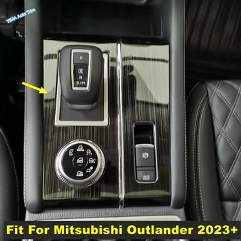 Для Mitsubishi Outlander 2023 2024 Передняя Центральная Консоль Коробка Переключения Передач Панель Накладка Наклейка Аксессуары Для Отделки Салона Автомобиля
