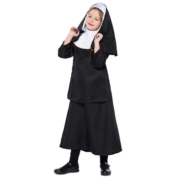 Детские костюмы монахини для косплея на Хэллоуин