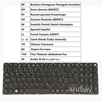Клавиатура для ноутбука Acer TM P259-G2-M P259-G2-MG P259-M-MG P277-M -MG P278-M BR SW RU GR NE SP FR CZ SK TW BG THAI AR QWERTZ