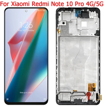 Для Xiaomi Redmi Note 10 Pro Дисплей ЖК-экран С Рамкой 6,67 