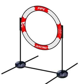 765-миллиметровый круглый Беспилотный FPV-система Гоночные ворота с препятствиями Tiny Whoop Racer RC Quad Flying Крытая Тренировочная дверь с основанием