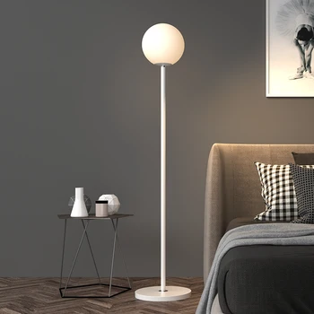 Современный светодиодный торшер Черный Белый Минималистичные светильники для гостиной, спальни, кабинета, прикроватной тумбочки, Светодиодное оформление интерьера