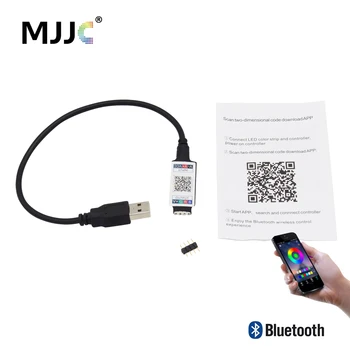 USB RGB Контроллер Bluetooth Светодиодный Контроллер DC 5V 6A Светодиодная Лента Мини Музыкальный Контроллер Беспроводное приложение для Android IOS