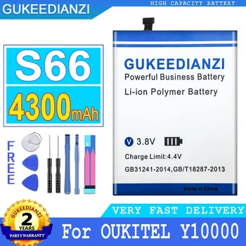 Сменный аккумулятор мобильного телефона S66 (Y10000) емкостью 4300 мАч для аккумуляторов смартфонов OUKITEL Y10000 