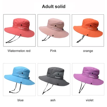 Защитные Складные шляпы-ведра для женщин, рыбацкая шляпа с отверстием в виде хвоща, Большой широкополый козырек, мужская рыбалка, Охота, скалолазание