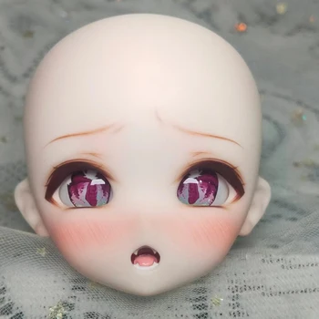 Новая кукольная голова 1/4 BJD без макияжа, материал из аниме-смолы, прекрасная кукла для девочек, кукла для девочек 