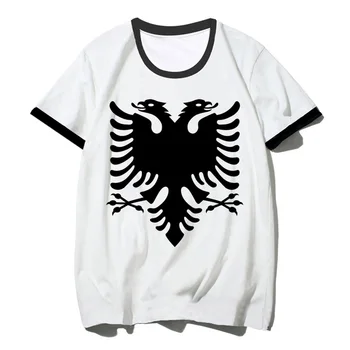 Албания футболка женская забавная футболка harajuku девушка манга аниме уличная одежда