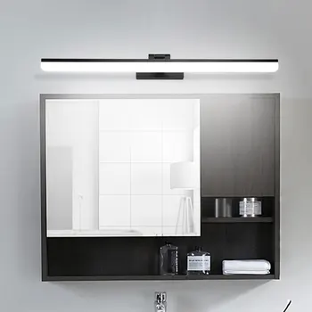 светодиодная зеркальная лампа в помещении спальня ванная комната макияж огни 40 см 50 см 100-240 В алюминиевый акриловый настенный светильник водонепроницаемый тщеславие лампы