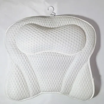 Белая подушка для ванны с бабочкой, дышащая СПА-подушка для ванной комнаты, аксессуары для дома, аксессуары для ванной комнаты с присосками