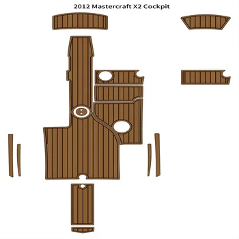 2012 Mastercraft X2 Коврик Для Кокпита Лодка EVA Пена Палуба Из Искусственного Тика Коврик Для пола Клейкая Основа Для пола SeaDek Gaterstep Style Floor
