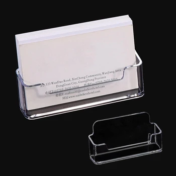 Акриловый прозрачный настольный держатель для визитных карточек Место для хранения карточек Полка коробка