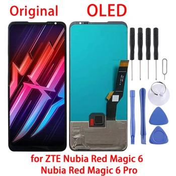 Оригинальный OLED ЖК-экран для ZTE Nubia Red Magic 6 / Nubia Red Magic 6 Pro с цифровым преобразователем в полной сборке