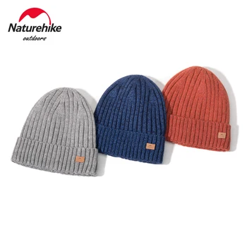 Вязаные шапки Naturehike из смешанной ткани в сложенном виде для осени и зимы, утепленные флисовые шапки для мужчин и женщин