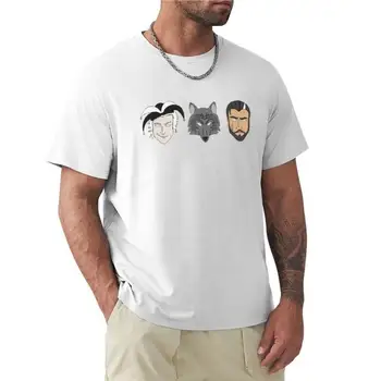 футболка мужская хлопковая Футболка с Фитцем, Дураком и Ночным Волком, тяжеловесная винтажная футболка, мужская одежда, летняя футболка для мужчин