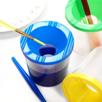 Чашка для мытья художественной ручки Пластиковая Прозрачная Многофункциональная Ручка Ведро для мытья Акварельной Краской Ручка для рисования Чашка для мытья
