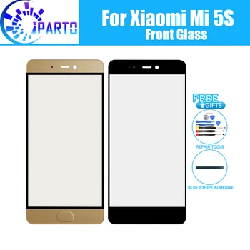 Для Xiaomi Mi 5S Передняя Стеклянная Линза Экрана 100% Оригинальная Передняя Стеклянная Линза Сенсорного экрана для Xiaomi Mi 5S 5,15 дюйма + Инструменты