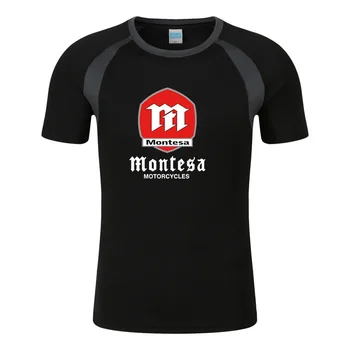 2024 Мужские новые мотоциклетные футболки Montesa высокого качества, удобные восьмицветные футболки с короткими рукавами, повседневные модные топы