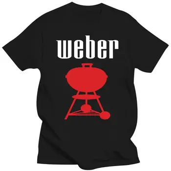 Новая модная футболка мужская хлопковая брендовая футболка weber bbq 2, черная футболка