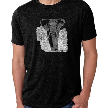 Мужская футболка с надписью Elephant премиум-класса