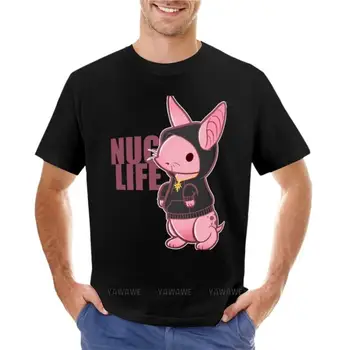 хлопковая мужская футболка Nug Life, милые топы с графическим рисунком, футболка black edition для мужчин, новая черная футболка с графическим рисунком для мальчиков
