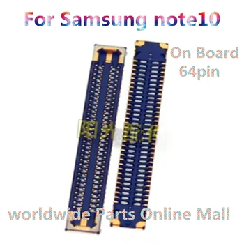10шт-100шт Для Samsung note10 F7070 ultra задняя розетка материнской платы кабельное соединение пряжка разъем на Flex 64pin