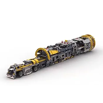Классическая модель строительного блока MOC-42055 Subway Shield Machine, детали, подходящие для игрушки из строительного блока 42055, подарок своими руками на день рождения