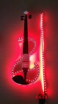 Хрустальная электронная скрипка, светящаяся сцена, светящиеся светодиодные скрипки, вечеринка в ночном клубе, подарки для детей, Рождество